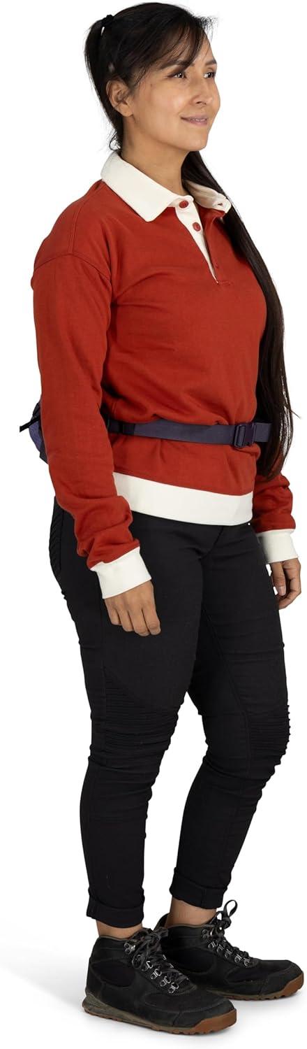 imageOsprey Transporter Commuter Waist Pack Travel Fanny Pack Lightweight Crossbody BagMystery Whitemoody Burgundy