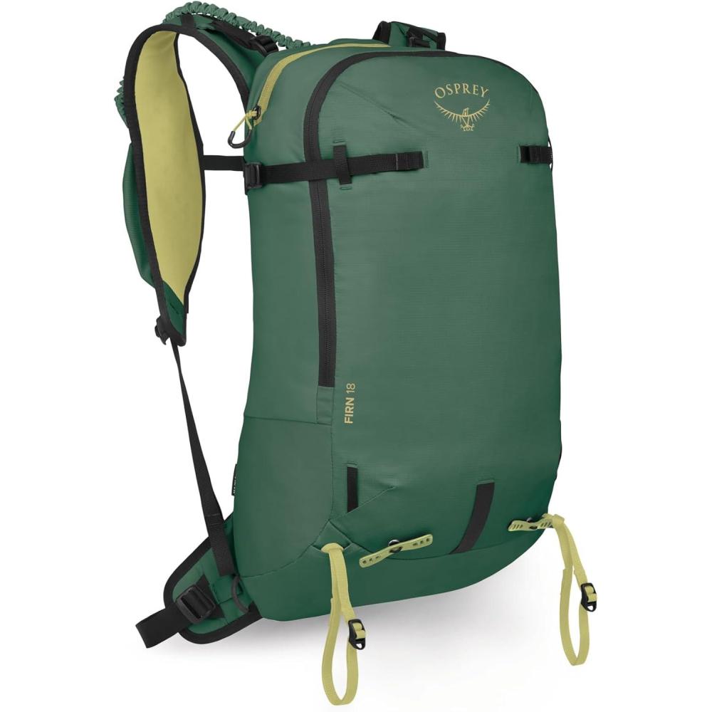 imageOsprey Firn 18L Ski and Snowboard Backpack Lightweight Touring Backpack Euphoria Purple MediumLargeTundra Green