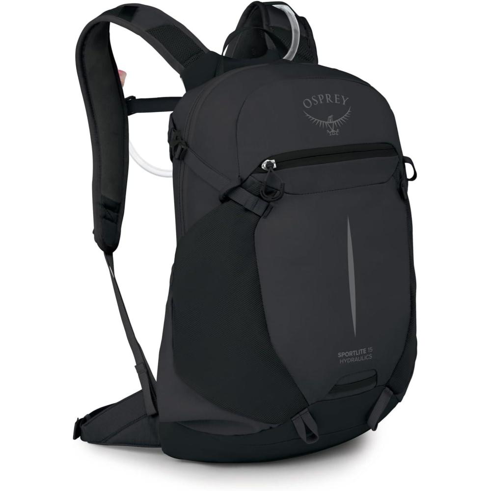 imageOsprey Sportlite Lightweight Hiking Backpack with Hydraulics Reservoir for Men amp Women Everyday Hydration Travel BagRaven Black