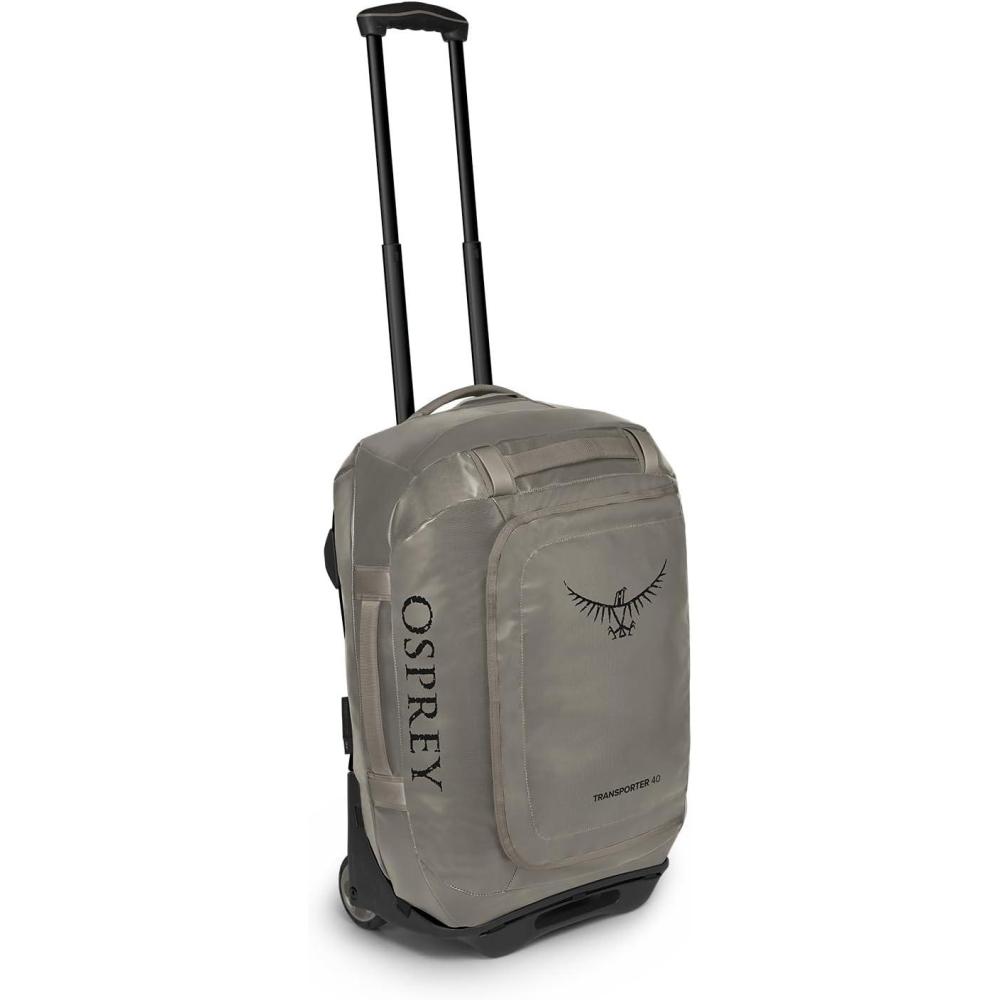 imageOsprey Transporter 40L Wheeled Travel Duffel Bag BlackTan Concrete