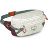 Osprey Transporter Commuter Waist Pack – Travel Fanny Pack – Lightweight Crossbody Bag(Mystery White-moody Burgundy)