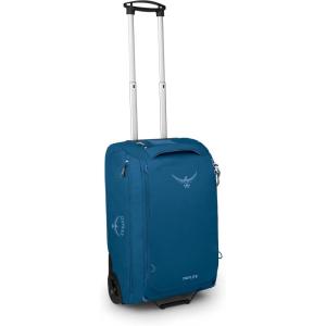 Osprey Daylite 40L Wheeled Carry On Collapsible Travel Duffel Bag, Lightweight Rolling Suitcase, Blue Spikemoss/Alkaline(Night Shift Blue)