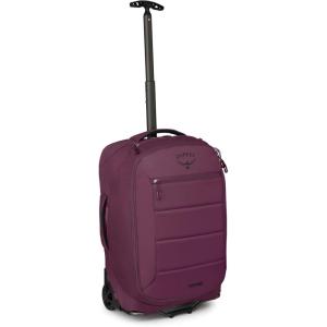 Osprey Ozone 2-Wheel Carry-On – Lightweight Carry-On Luggage with Oversized Wheels and Trolley Handle – Rolling Travel Suitcase for Air Travel, Overhead Compartments and Weekend Trips, Black(Moody Burgundy)