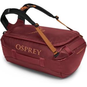 Osprey Transporter 40L Travel Duffel Bag, Black(Red Mountain)