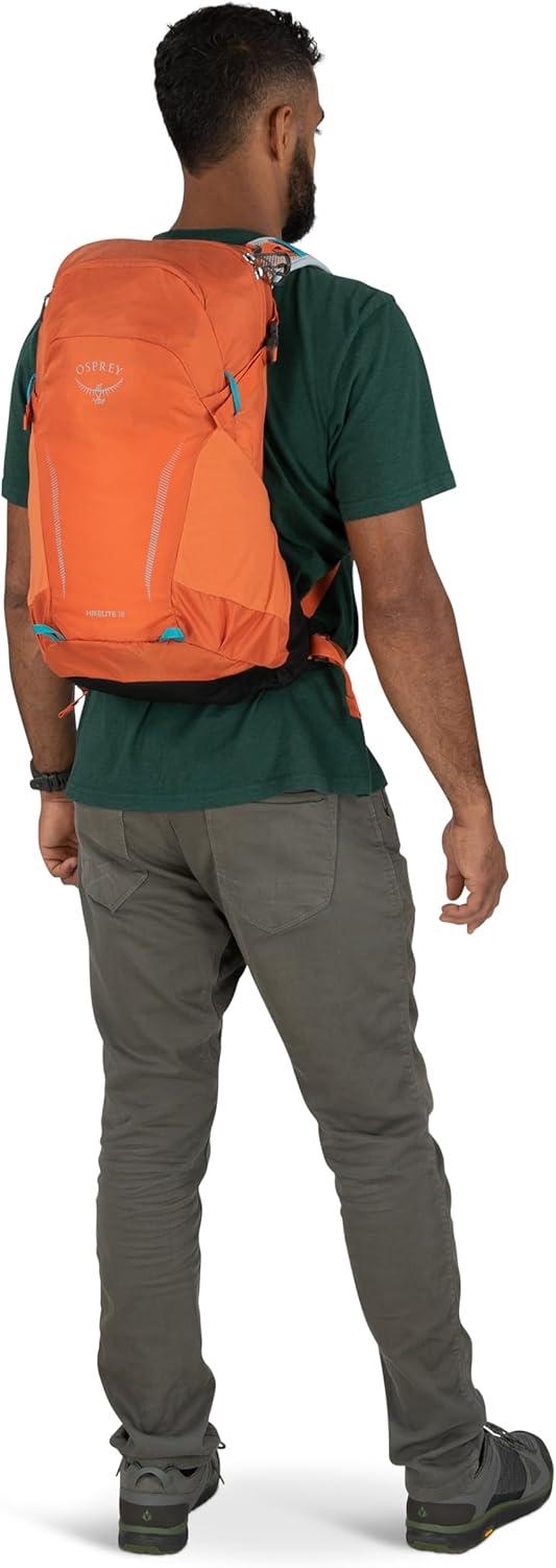 imageOsprey Hikelite 18L Lightweight Hiking Backpack  Durable Travel Daypack with Rain Cover for Men and Women Purple InkPurple DuskCheddar OrangeKoi OrangeBlue Venture