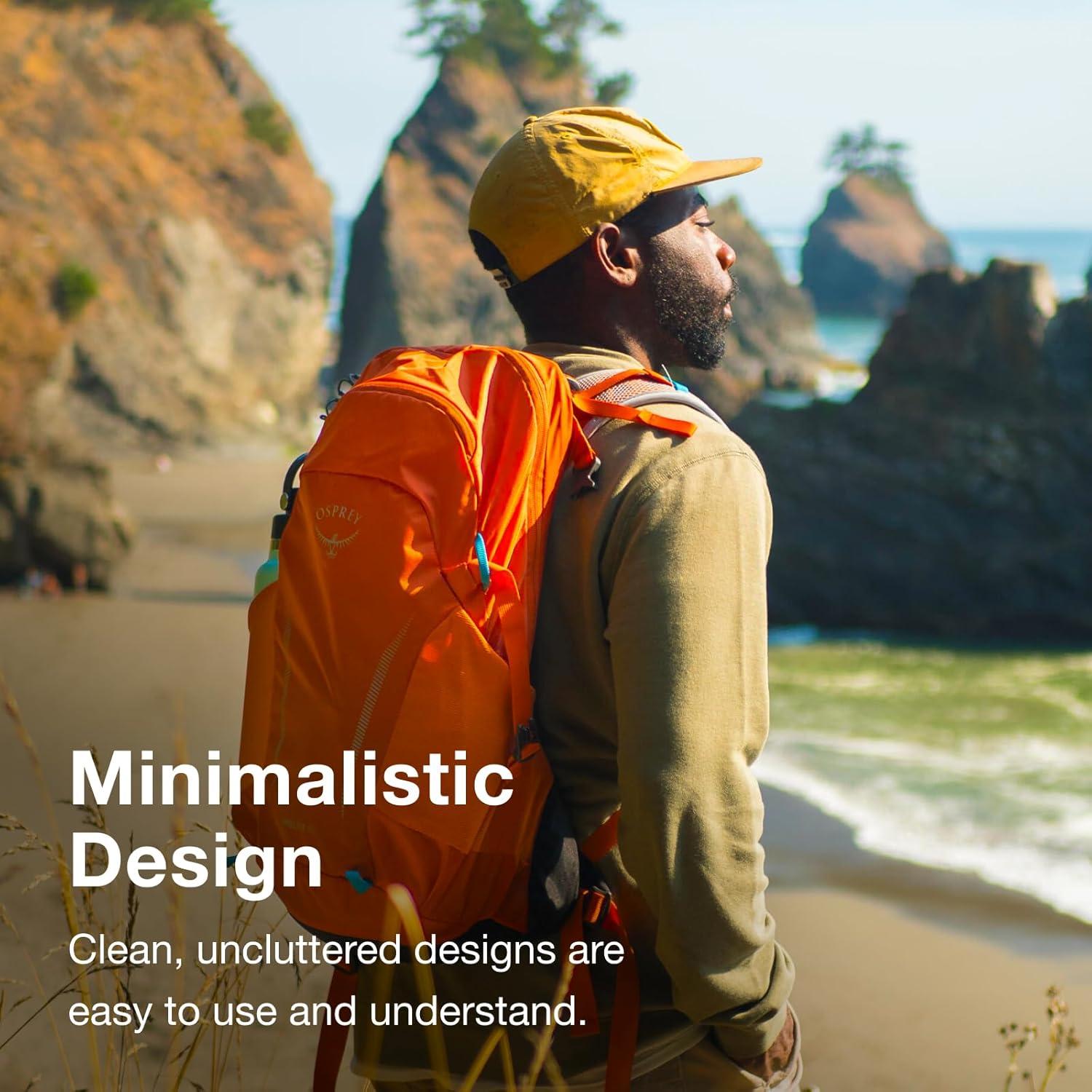 imageOsprey Hikelite 18L Lightweight Hiking Backpack  Durable Travel Daypack with Rain Cover for Men and Women Purple InkPurple DuskCheddar OrangeStardust YellowGray Wolf