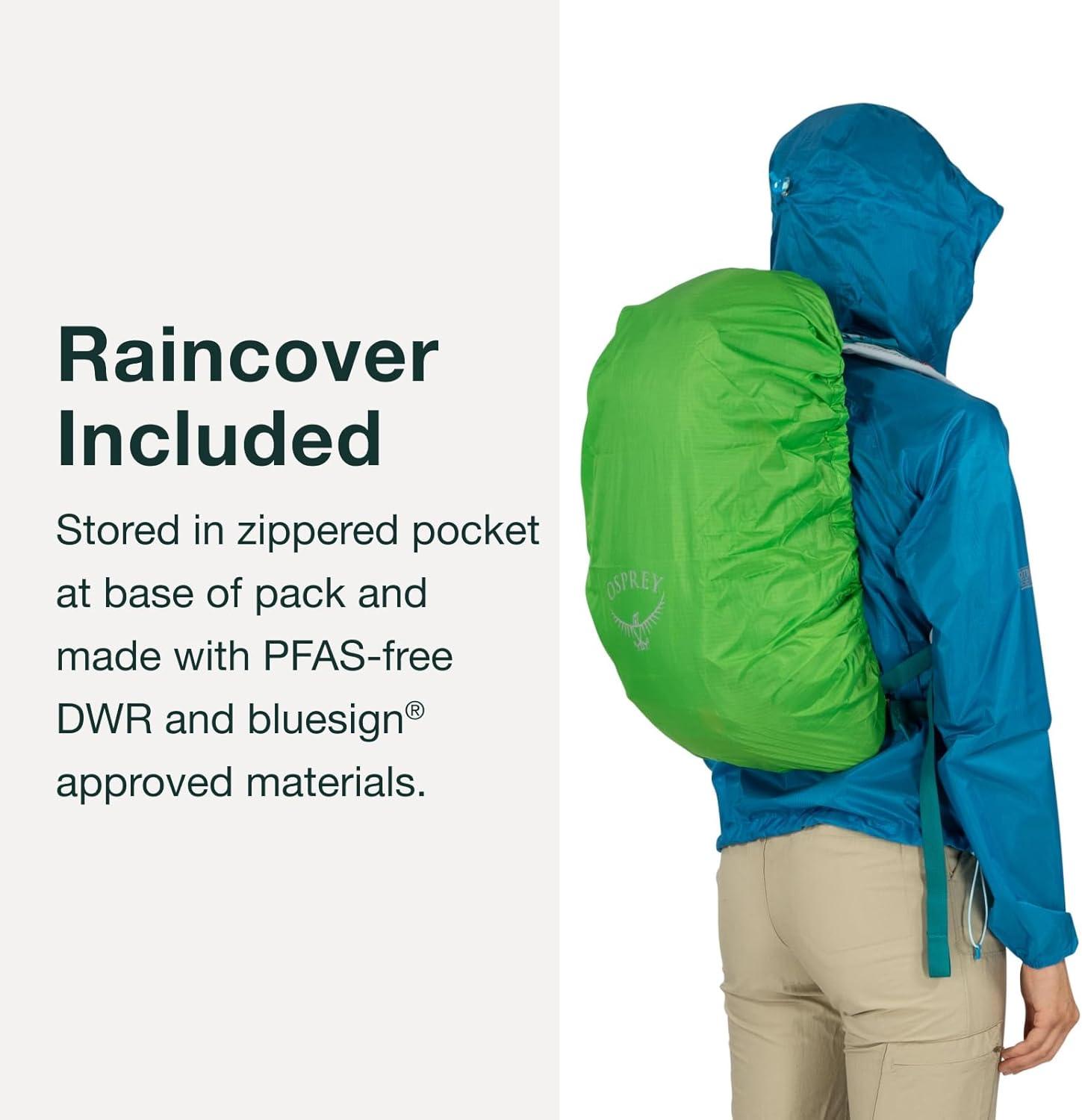 imageOsprey Hikelite 18L Lightweight Hiking Backpack  Durable Travel Daypack with Rain Cover for Men and Women Purple InkPurple DuskCheddar OrangeStardust YellowGray Wolf