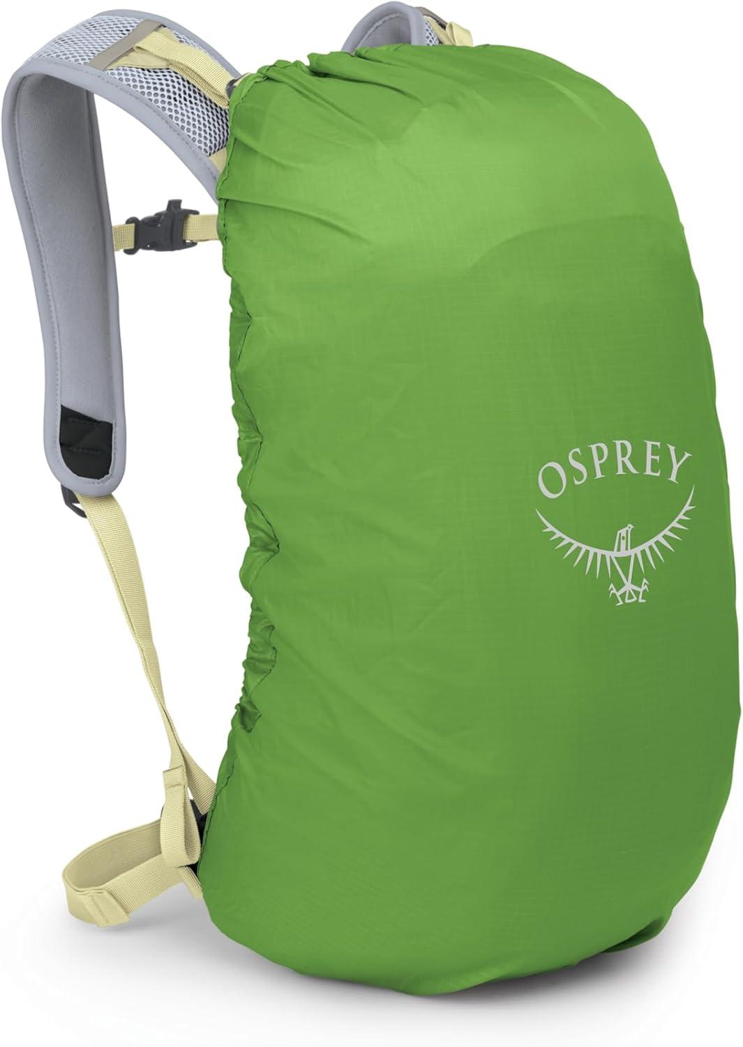 imageOsprey Hikelite 18L Lightweight Hiking Backpack  Durable Travel Daypack with Rain Cover for Men and Women Purple InkPurple DuskCheddar OrangeStardust YellowGray Wolf