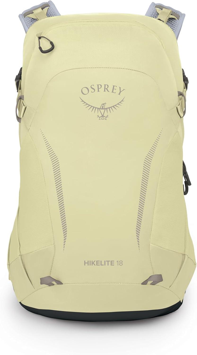 imageOsprey Hikelite 18L Lightweight Hiking Backpack  Durable Travel Daypack with Rain Cover for Men and Women Purple InkPurple DuskCheddar OrangeStardust YellowGray Wolf