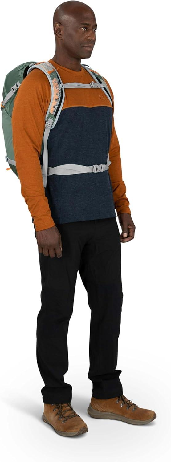 imageOsprey Hikelite 26L Hiking Backpack for Men and Women Lightweight Breathable Backpanel and Raincover Ideal for Hikes Travel and Everyday Use in Any Weather Purple InkPurple DuskCheddar OrangeBlack