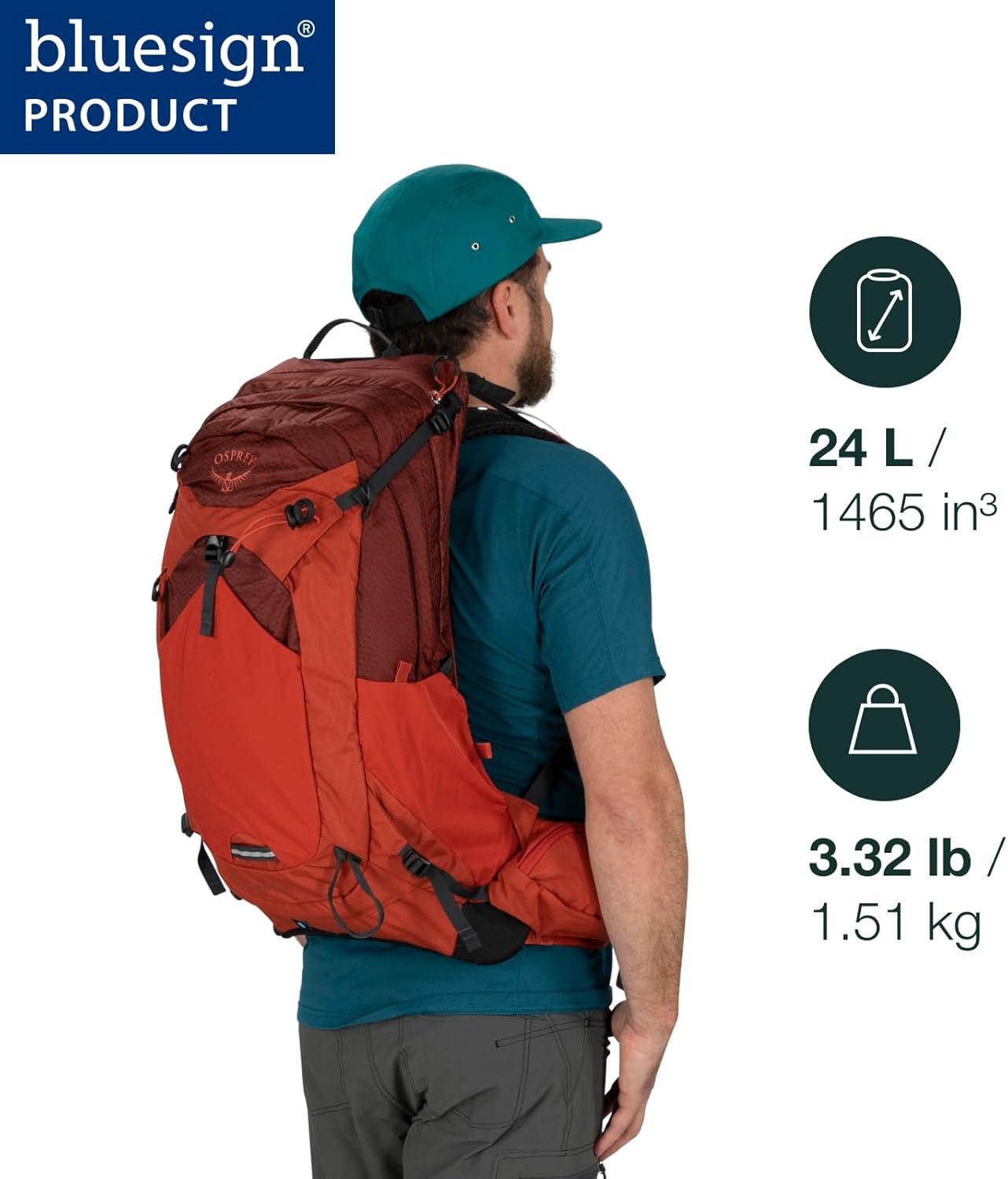 imageOsprey Manta 24L Mens Hiking Backpack with Hydraulics Reservoir Oak Leaf OrangeOak Leaf Orange