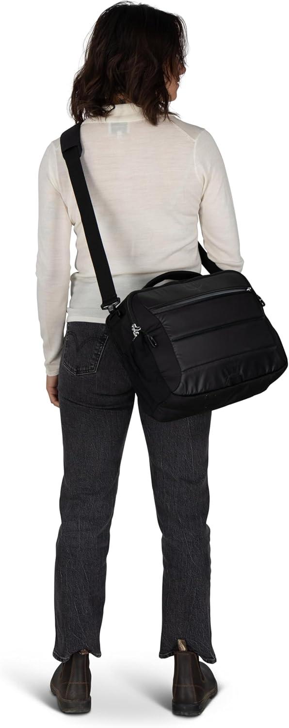 imageOsprey Ozone Brief Bag Lightweight Shoulder Bag with Padded Laptop Sleeve Removable Strap and Hidden Cash Pocket Travel Briefcase and Personal Item Fits Most 16 Laptops CarryOn Companion