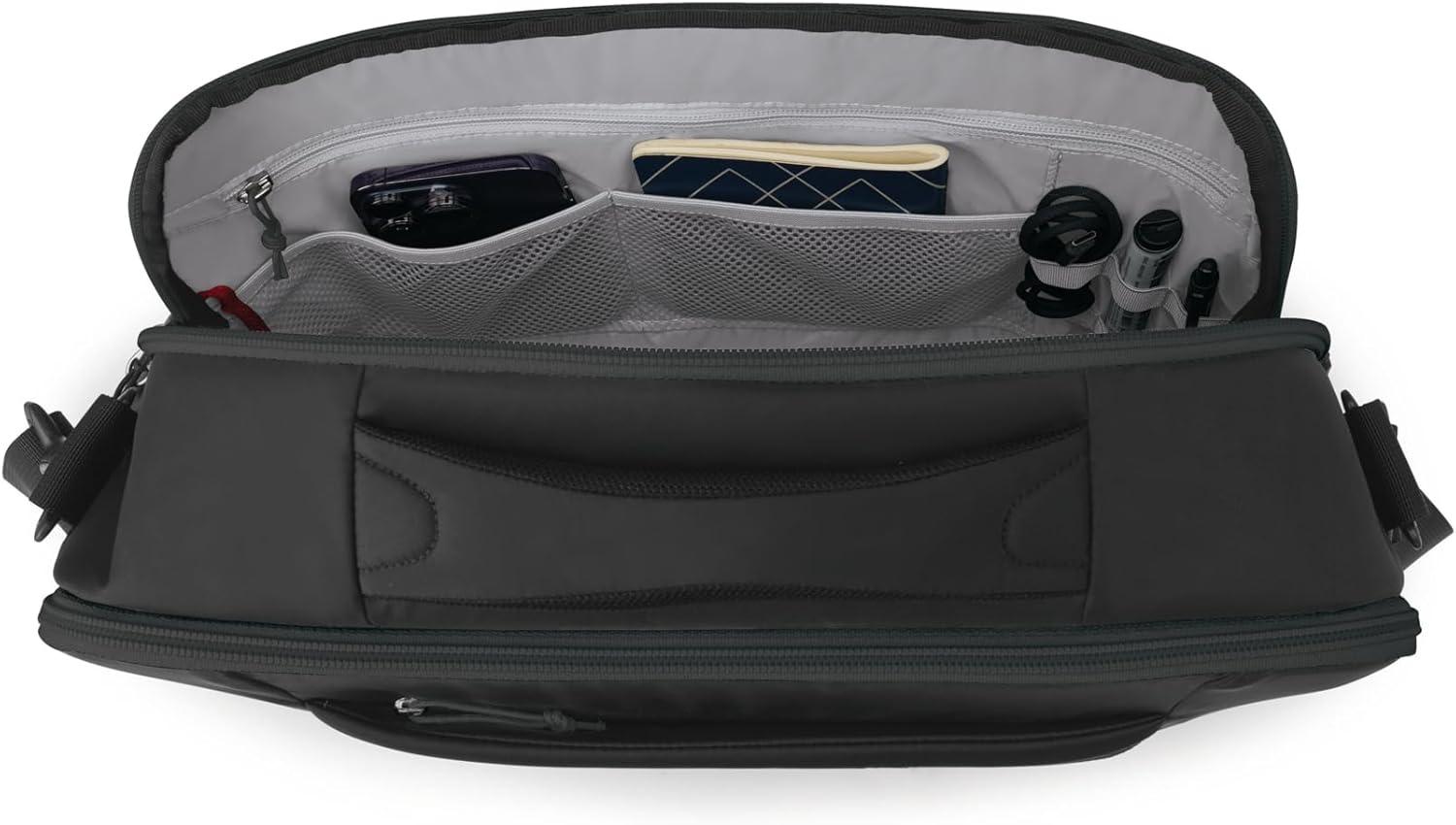 imageOsprey Ozone Brief Bag Lightweight Shoulder Bag with Padded Laptop Sleeve Removable Strap and Hidden Cash Pocket Travel Briefcase and Personal Item Fits Most 16 Laptops CarryOn Companion