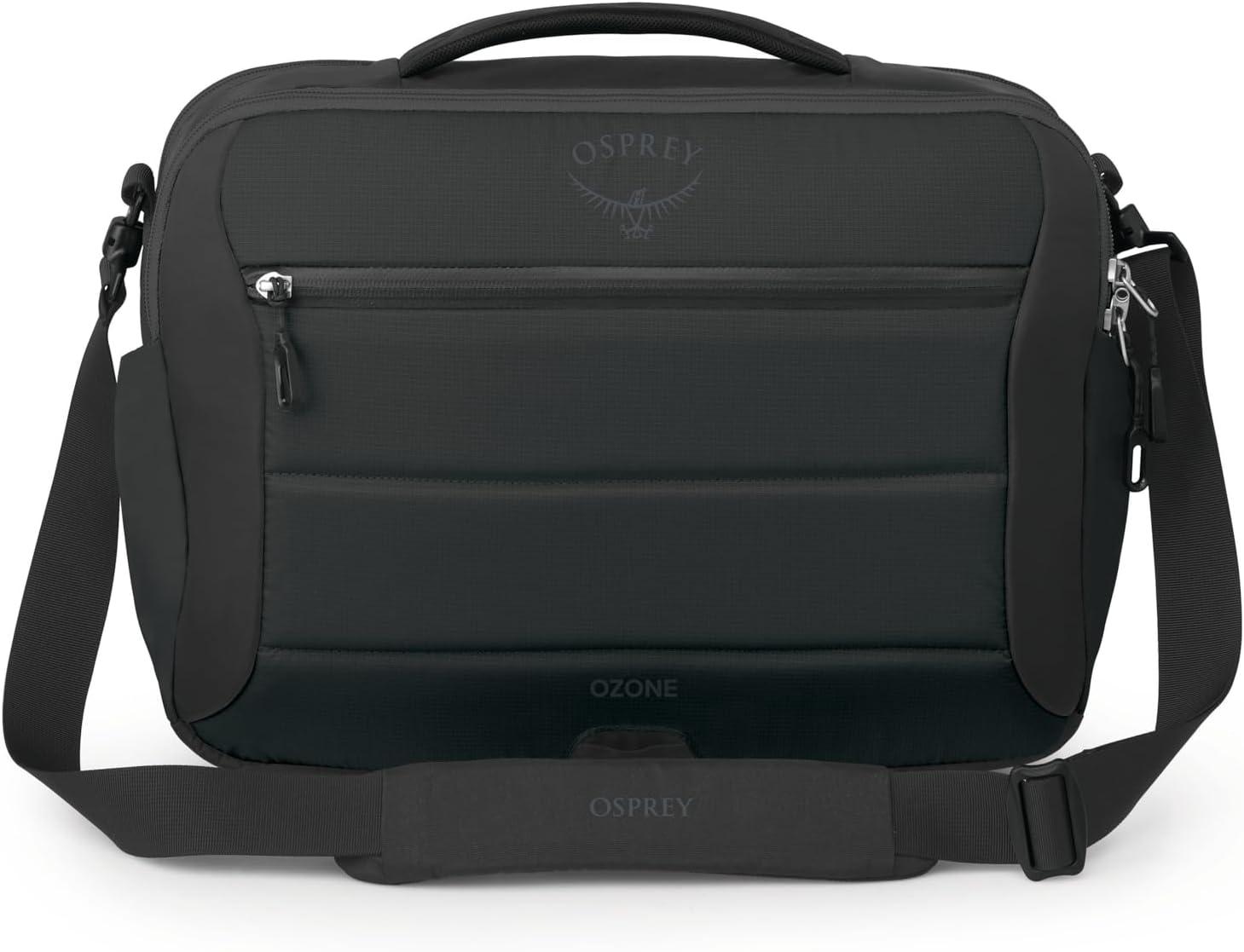 imageOsprey Ozone Brief Bag Lightweight Shoulder Bag with Padded Laptop Sleeve Removable Strap and Hidden Cash Pocket Travel Briefcase and Personal Item Fits Most 16 Laptops CarryOn Companion