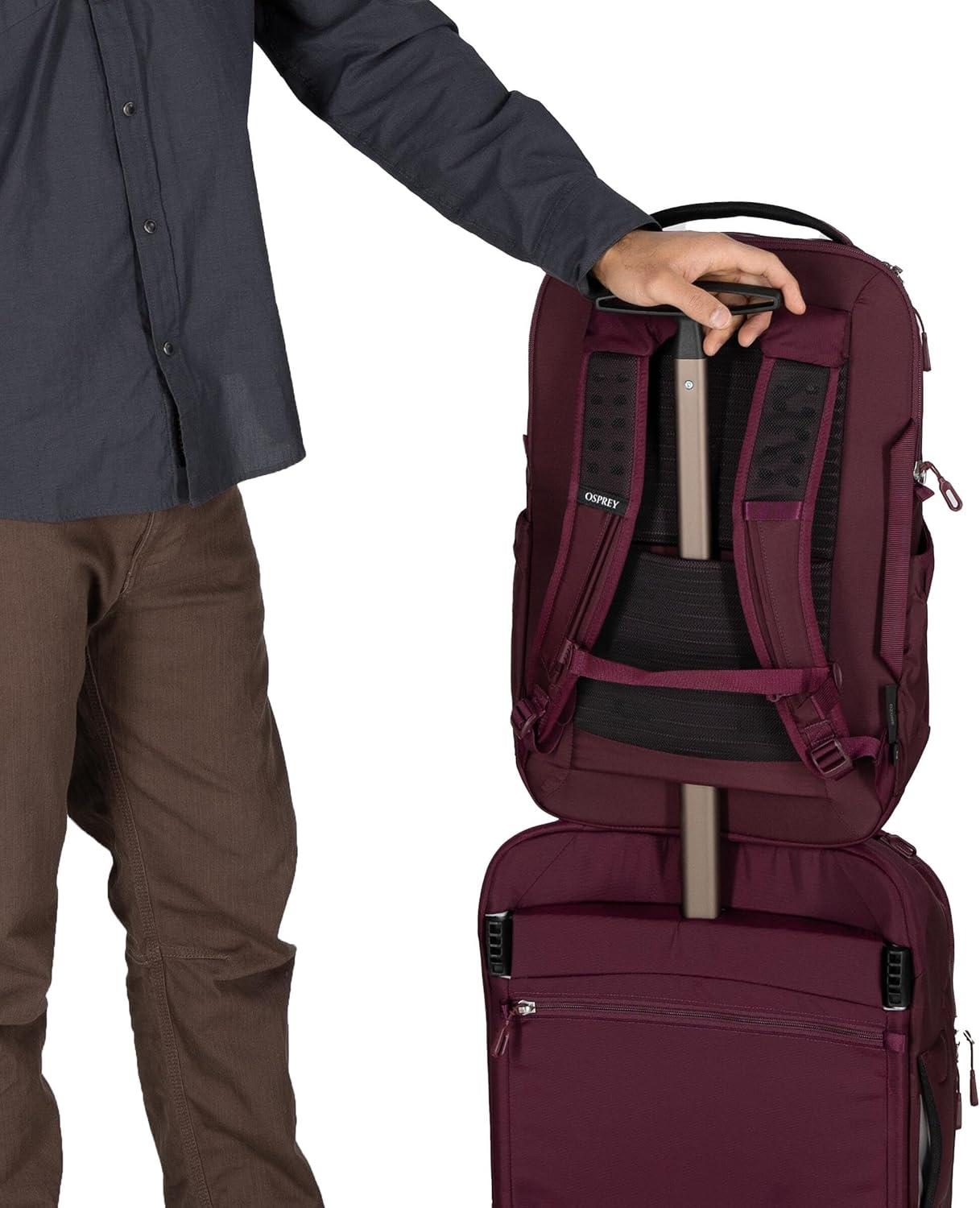 imageOsprey Ozone Laptop Backpack with Ventilated AirScape Backpanel  Lightweight Travel Backpack with 16 Laptop Sleeve  CarryOn Compatible Travel Bag for Men and Women Moody BurgundyBlack