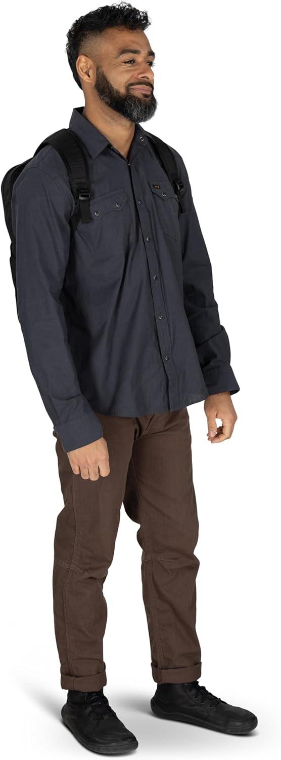 imageOsprey Ozone Slim Pack  Lightweight Laptop Backpack with AirScape Suspension Water Bottle Pockets amp Slim Travel Design  Fits Most 16 Laptops  Personal Item or CarryOn Compatible Moody BurgundyBlack