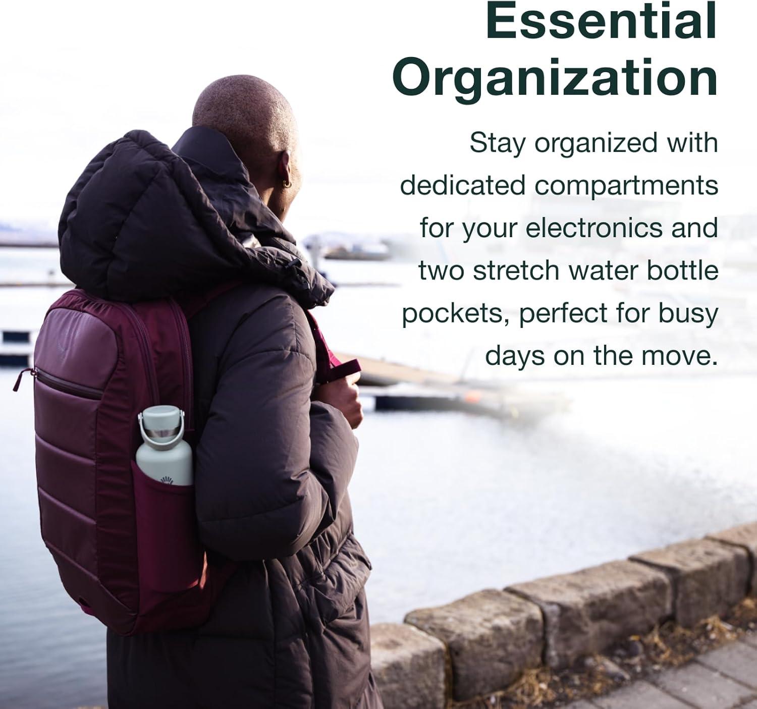 imageOsprey Ozone Slim Pack  Lightweight Laptop Backpack with AirScape Suspension Water Bottle Pockets amp Slim Travel Design  Fits Most 16 Laptops  Personal Item or CarryOn Compatible Moody BurgundyMoody Burgundy