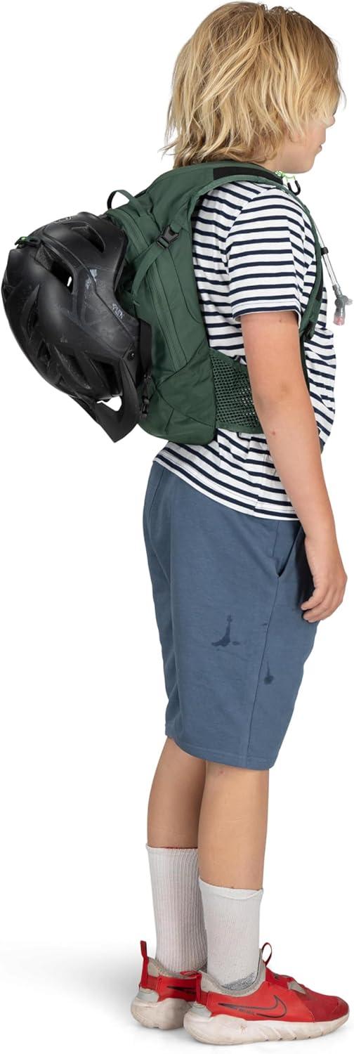 imageOsprey Raptor Jr Boys Mountain Biking Backpack with Hydraulics Reservoir Tundra Green