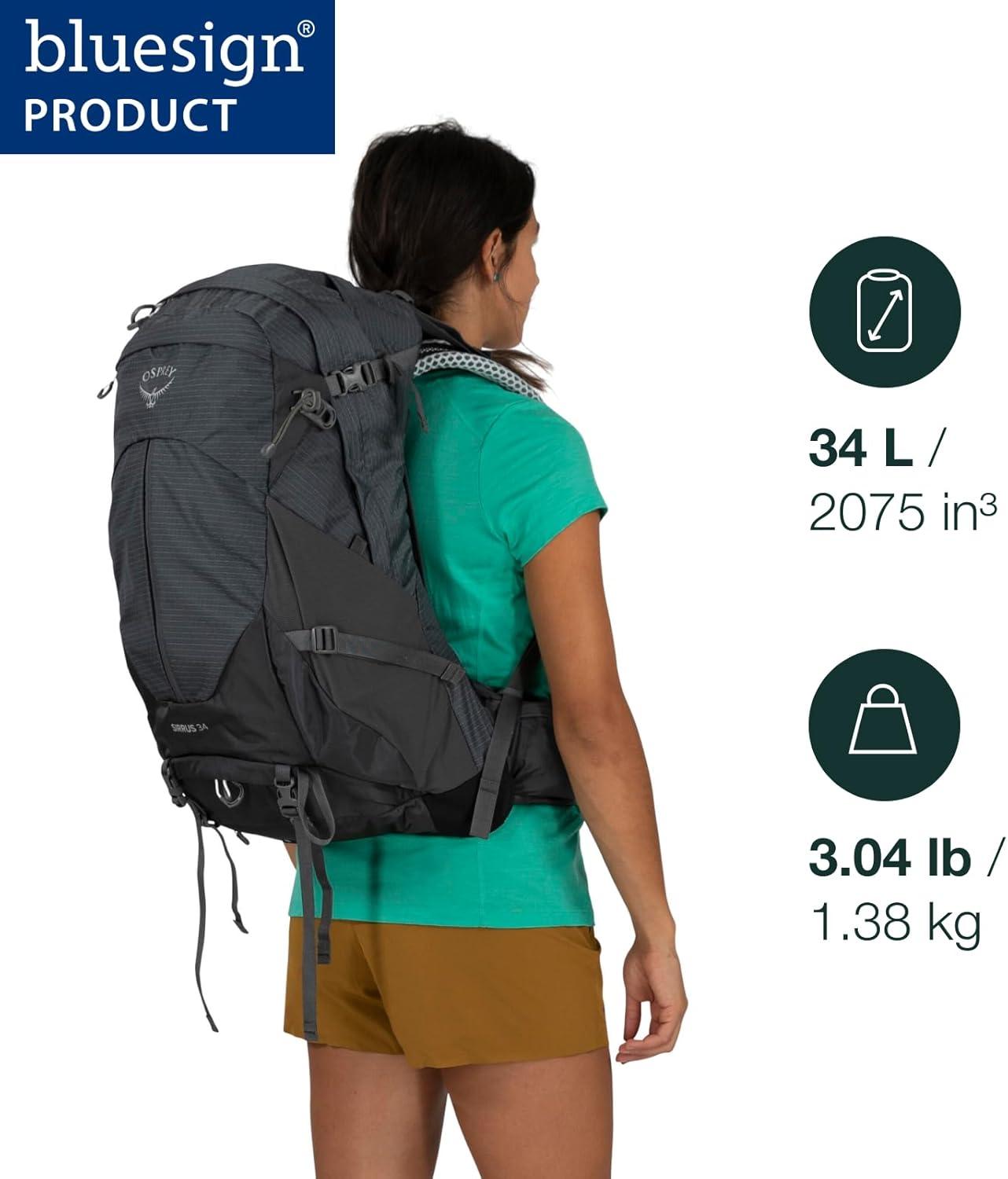imageOsprey Sirrus 24L Womens Hiking Backpack Muted Space BlueSucculent Green