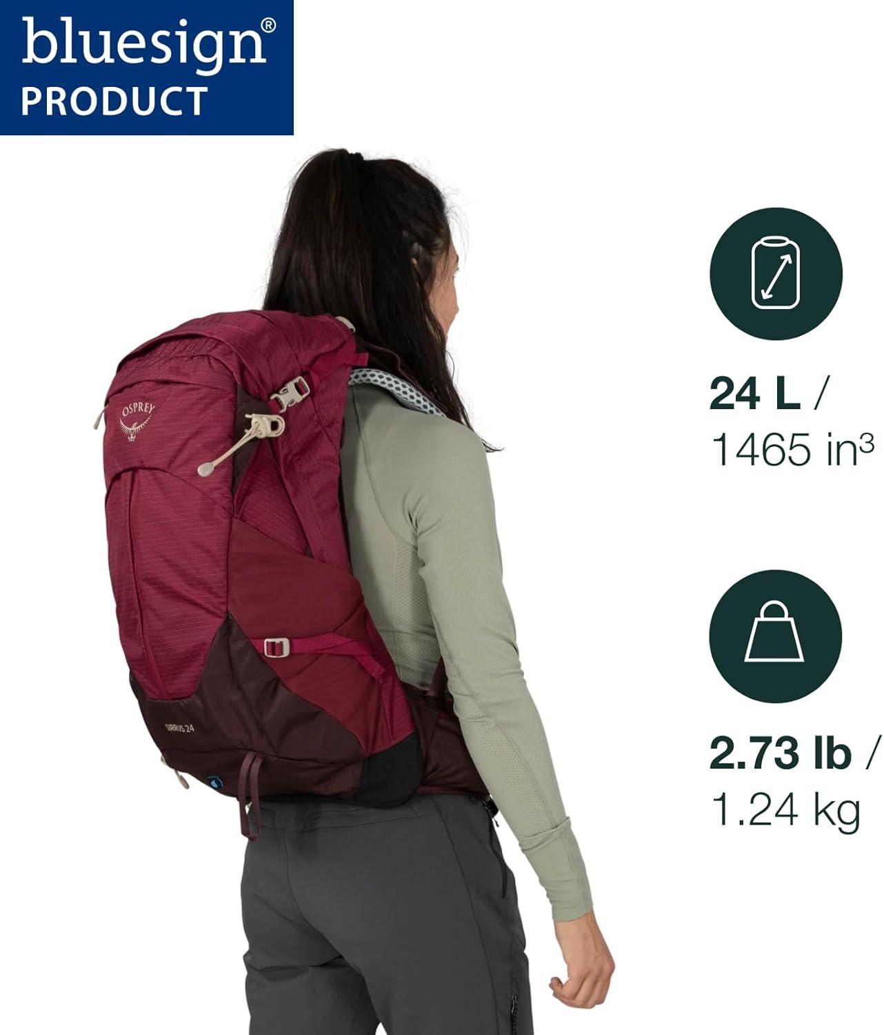 imageOsprey Sirrus 24L Womens Hiking Backpack Muted Space BlueSucculent Green