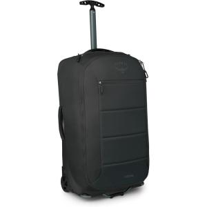 Osprey Ozone 2-Wheel 80L/27 Checked Luggage – Lightweight Rolling Bag with High Clearance and Oversized Wheels – Travel Suitcase with Mesh Organization, Trolley Handle and Add-a-Bag Strap, Black(Black)