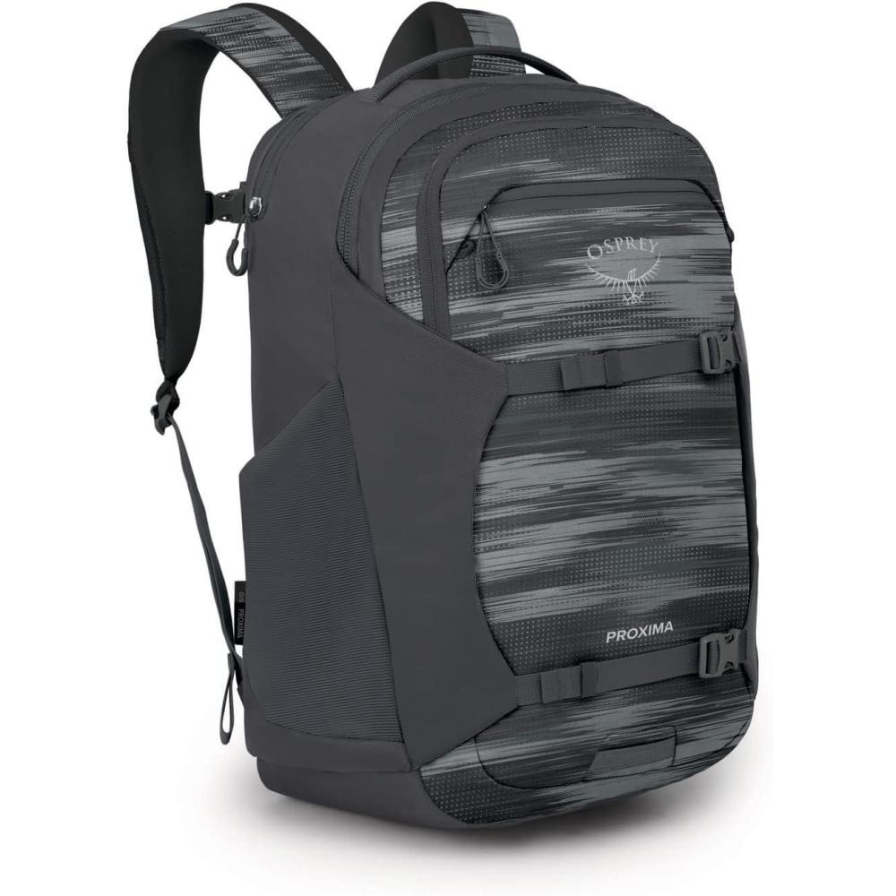 imageOsprey Proxima 30L Campus Laptop Backpack Organized Everyday Pack with Tech Storage Water Bottle Pockets and Comfortable Carry Perfect for School Commute and Travel Kazuma PrintToffee OrangeGlitch Print