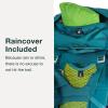Osprey Ace 38L Kids’ Backpacking Backpack, Blue Spikemoss/Deep Peyto(Green Canopy/Matcha Green)