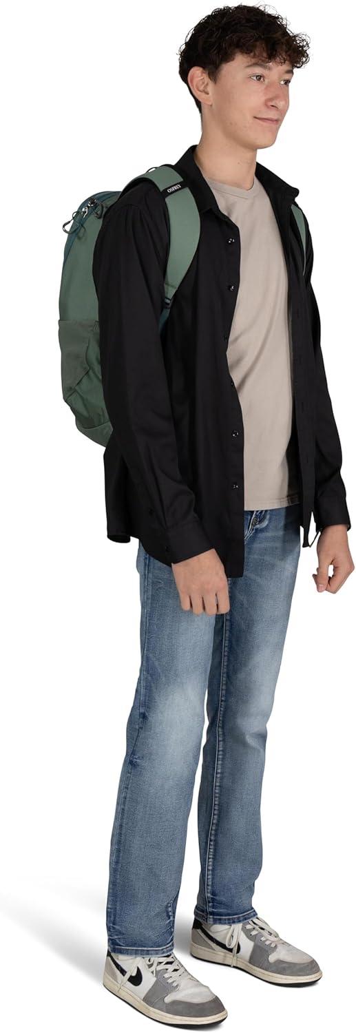 imageOsprey Astronova Campus Laptop Backpack Lightweight Everyday Bag with Laptop Sleeve and Bottle PocketsPine Leaf Green