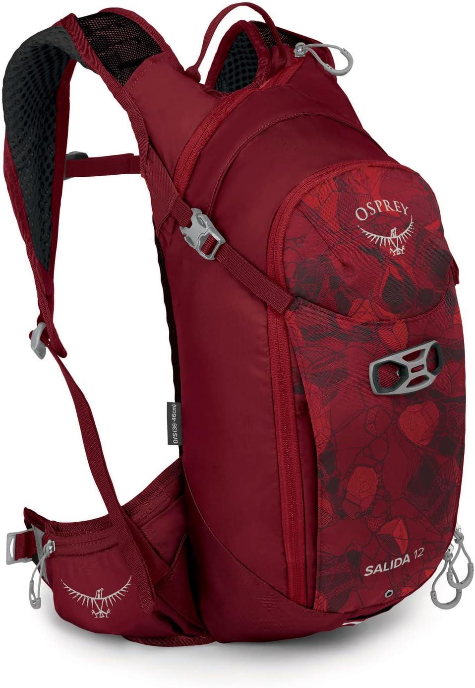 imageOsprey Salida 8L Womens Biking Backpack with Hydraulics Reservoir Space Travel GreyClaret Red