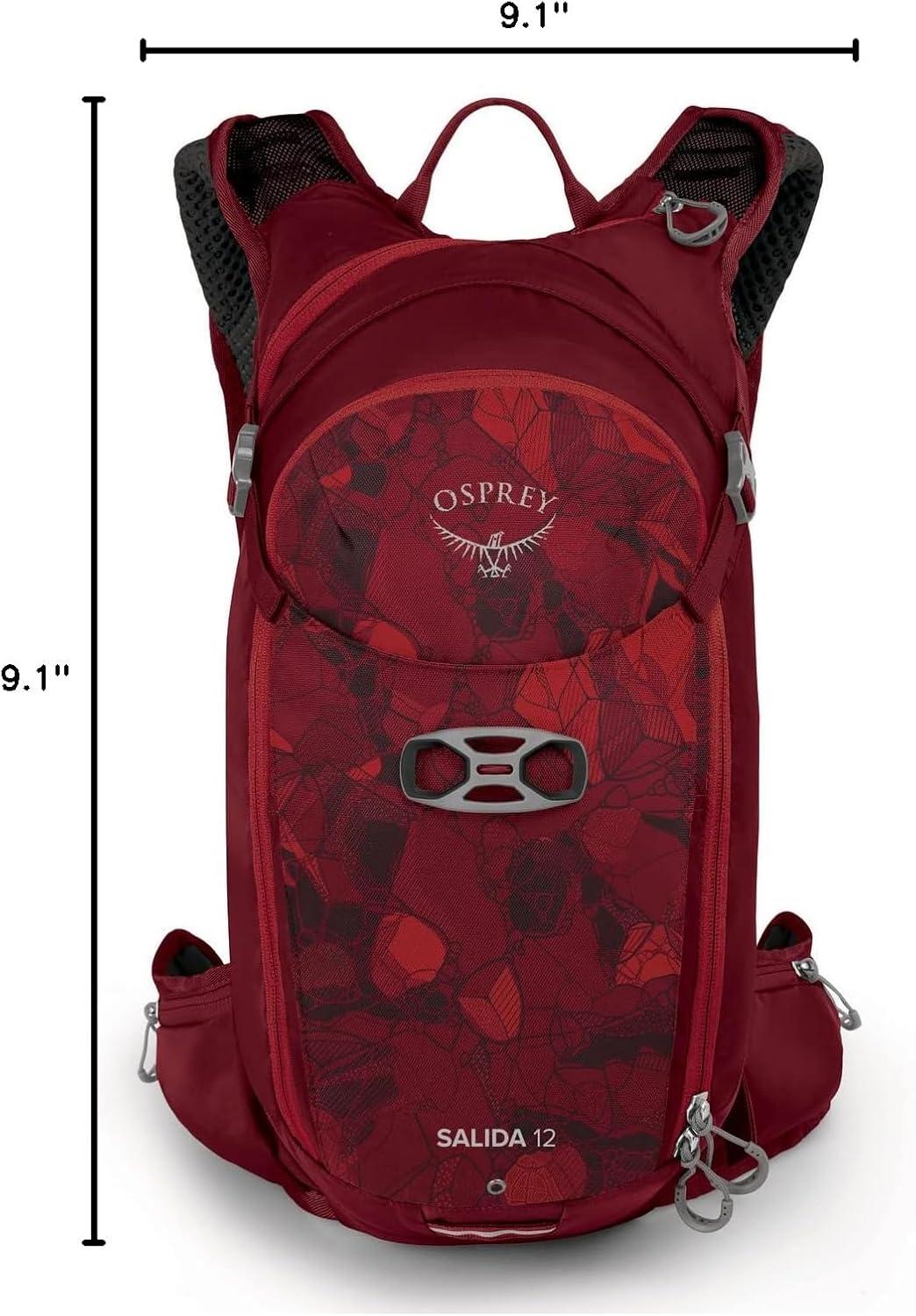 imageOsprey Salida 8L Womens Biking Backpack with Hydraulics Reservoir Space Travel GreyClaret Red
