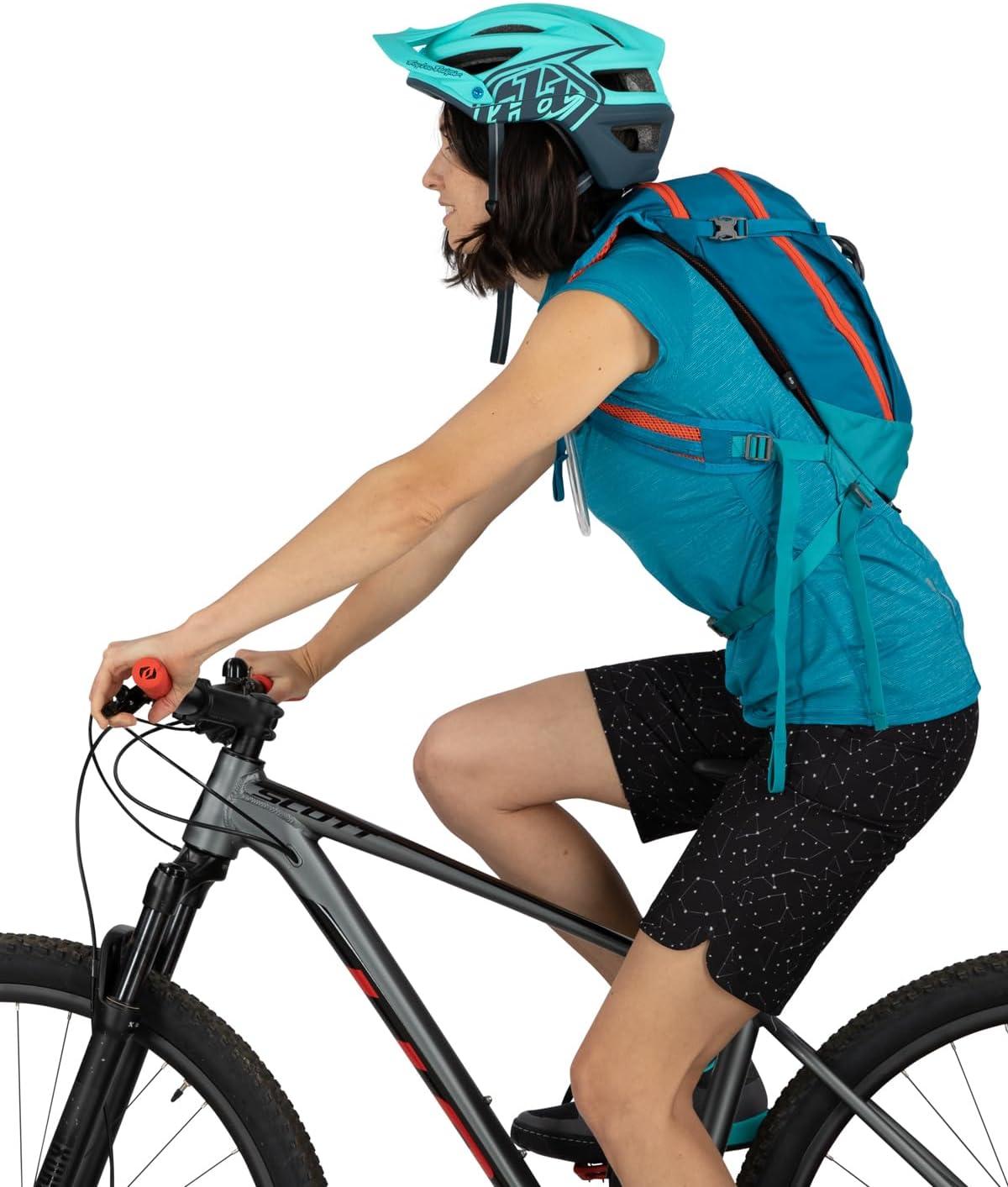 imageOsprey Salida 8L Womens Biking Backpack with Hydraulics Reservoir Space Travel GreyClaret Red