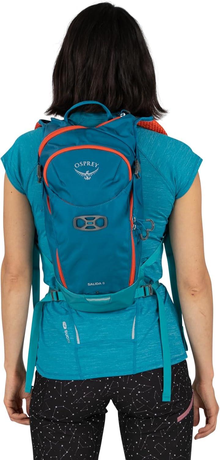 imageOsprey Salida 8L Womens Biking Backpack with Hydraulics Reservoir Space Travel GreyClaret Red