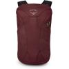 Osprey Farpoint Fairview Travel Daypack for Men and Women, Black(Zircon Red)