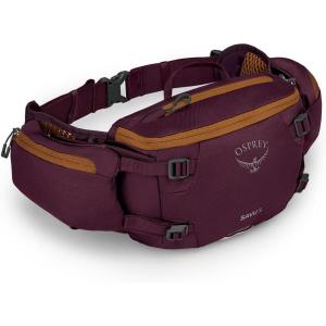 Osprey Savu 2L Biking Waist Pack for Men and Women, Black(Aprium Purple)
