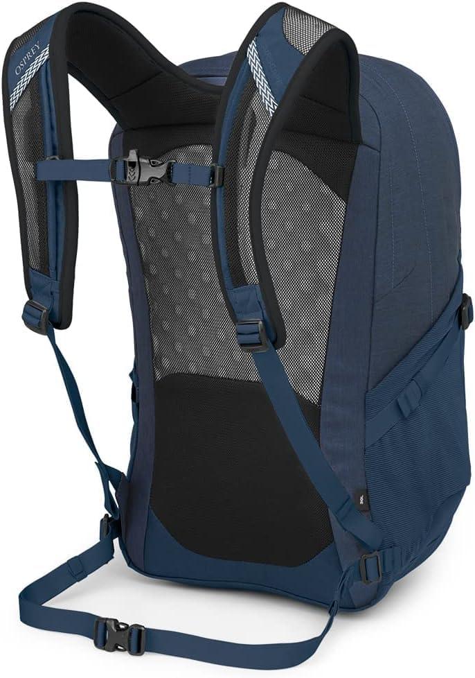 imageOsprey Comet Laptop Backpack Dual Compartment Commuter Bag for Laptop amp Everyday Essentials Moss GreenEarl Grey HeatherAtlas Blue