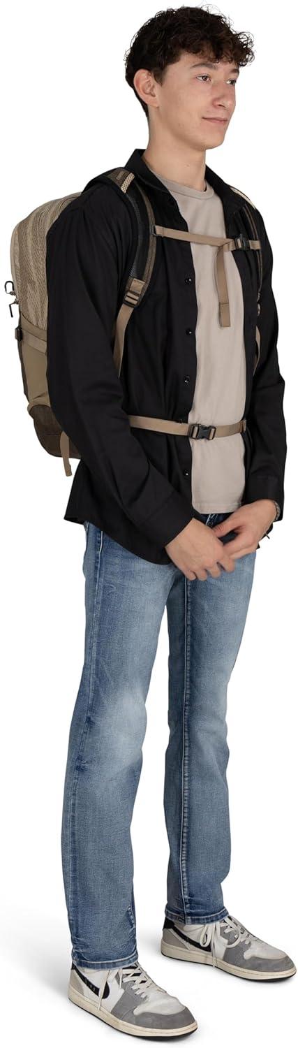 imageOsprey Comet Laptop Backpack Dual Compartment Commuter Bag for Laptop amp Everyday Essentials Moss GreenEarl Grey HeatherTungstenSoundwave Grey Heather