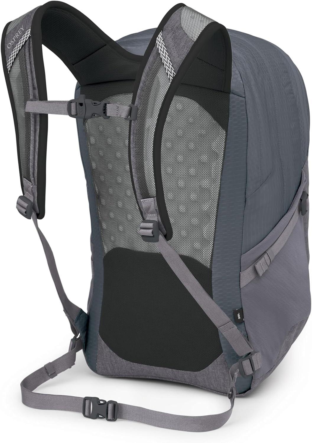 imageOsprey Comet Laptop Backpack Dual Compartment Commuter Bag for Laptop amp Everyday Essentials Moss GreenEarl Grey HeatherTungstenSoundwave Grey Heather
