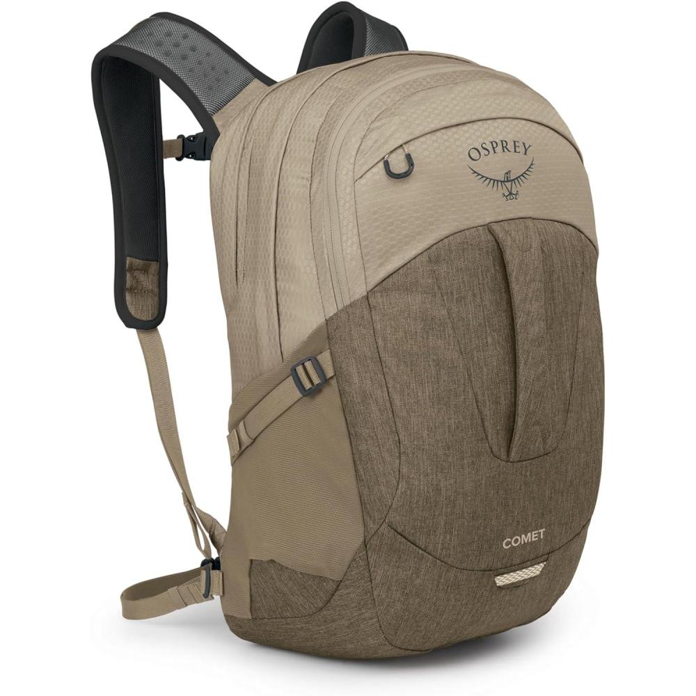 imageOsprey Comet Laptop Backpack Dual Compartment Commuter Bag for Laptop amp Everyday Essentials Moss GreenEarl Grey HeatherAlpaca TanLatte Brown Heather