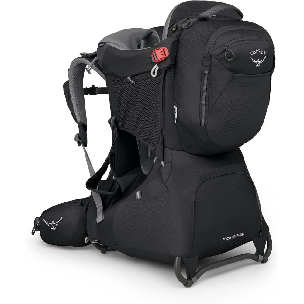 imageOsprey Poco Premium Child Carrier Backpack Adjustable Travel Baby Carrier with Sunshade Hiking Carrier for ToddlersBlack