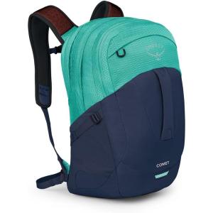 Osprey Comet Laptop Backpack – Dual Compartment Commuter Bag for Laptop & Everyday Essentials, Moss Green/Earl Grey Heather(Reverie Green/Cetacean Blue)