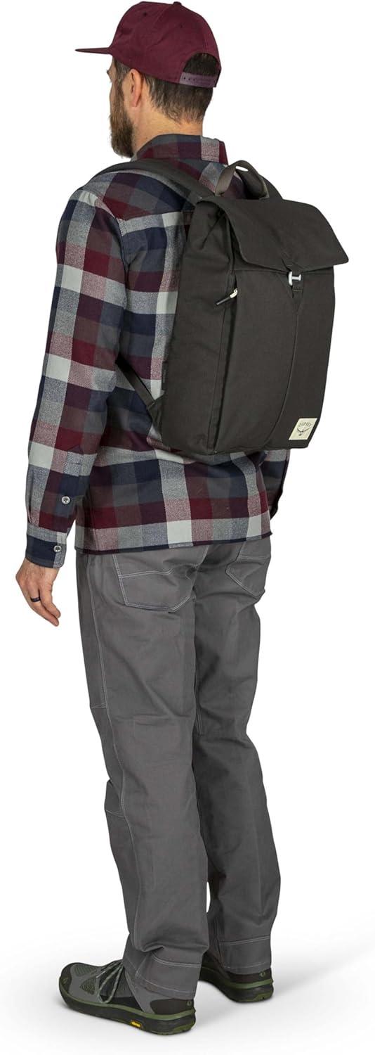 imageOsprey Arcane Flap Pack Laptop Backpack Earl Grey HeatherBlack