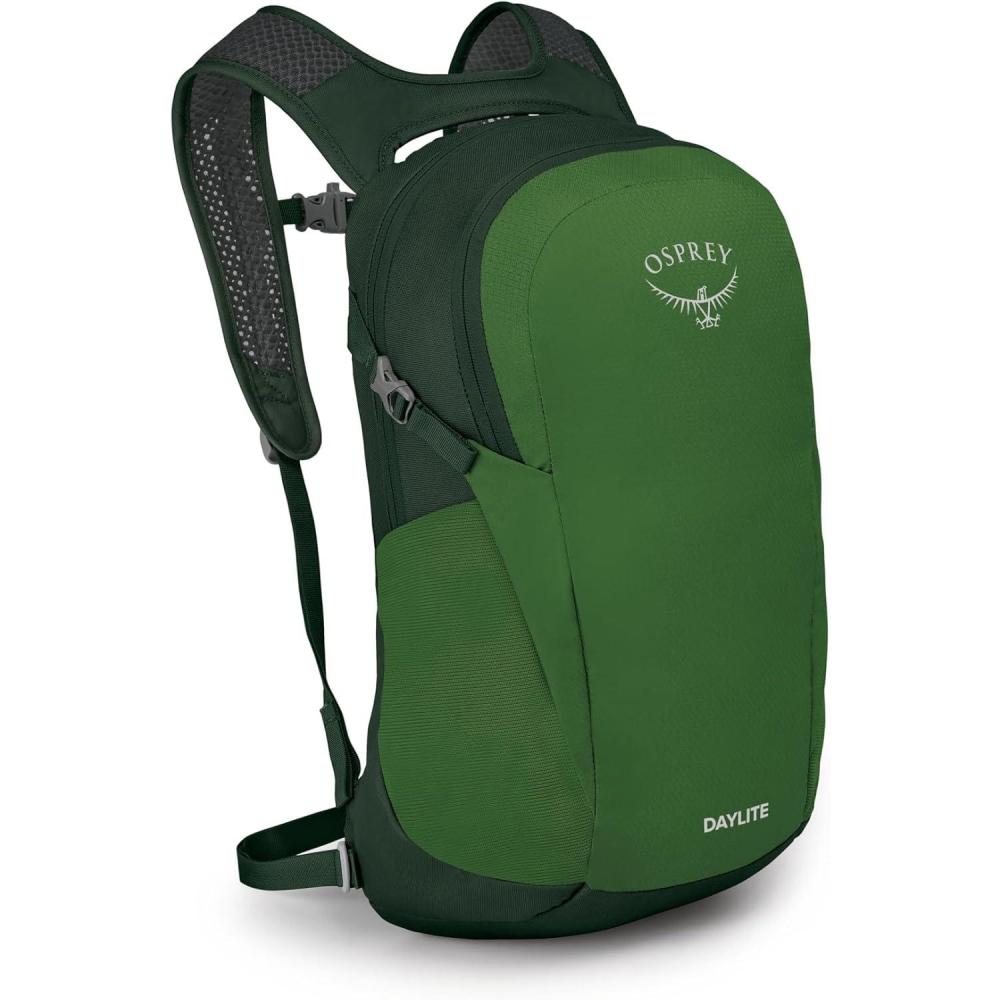 imageOsprey Daylite Commuter Backpack  Lightweight Everyday Bag with Laptop Sleeve Bottle PocketsGreen BeltGreen Canopy