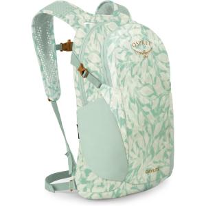 Osprey Daylite Commuter Backpack – Lightweight Everyday Bag with Laptop Sleeve, Bottle Pockets(Shaleafy Print Frosty Mint)