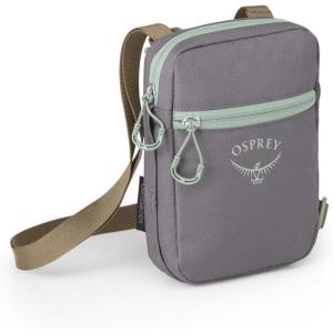 Osprey Daylite Small Crossbody Bag – Durable Sling Bag with Zipper Pockets for Everyday Carry(Soundwave Grey/Latte Brown)