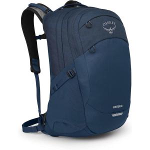 Osprey Parsec 26L Laptop Backpack, Sawdust Tan/Raisin Red(Atlas Blue/Heather)