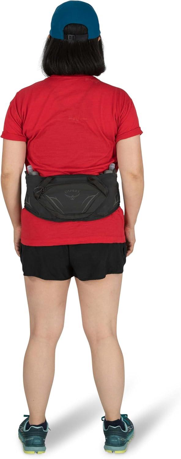 imageOsprey Duro Dyna Hydration Waist Pack with Hydraulics Soft Flasks for RunningPhantom GreyToffee Orange