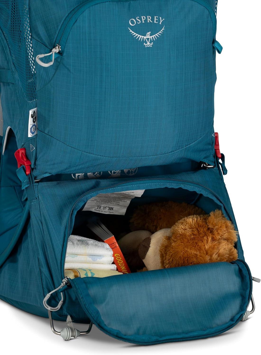 imageOsprey Poco SLT Lightweight Child Carrier Backpack SlimmedDown Hiking Carrier for Toddlers with Safety Harness Sunshade and Ventilated Backpanel Lightweight TravelFriendly OptionDeep Peyto