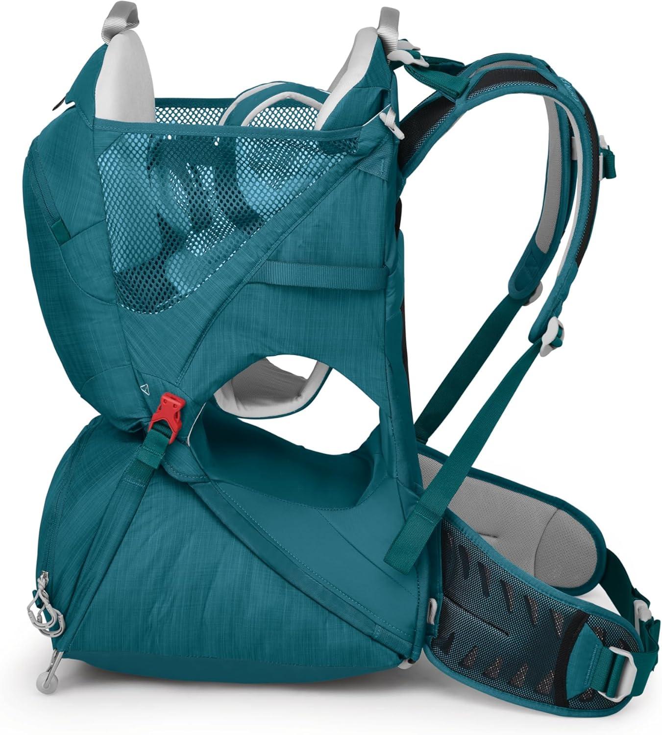 imageOsprey Poco SLT Lightweight Child Carrier Backpack SlimmedDown Hiking Carrier for Toddlers with Safety Harness Sunshade and Ventilated Backpanel Lightweight TravelFriendly OptionDeep Peyto