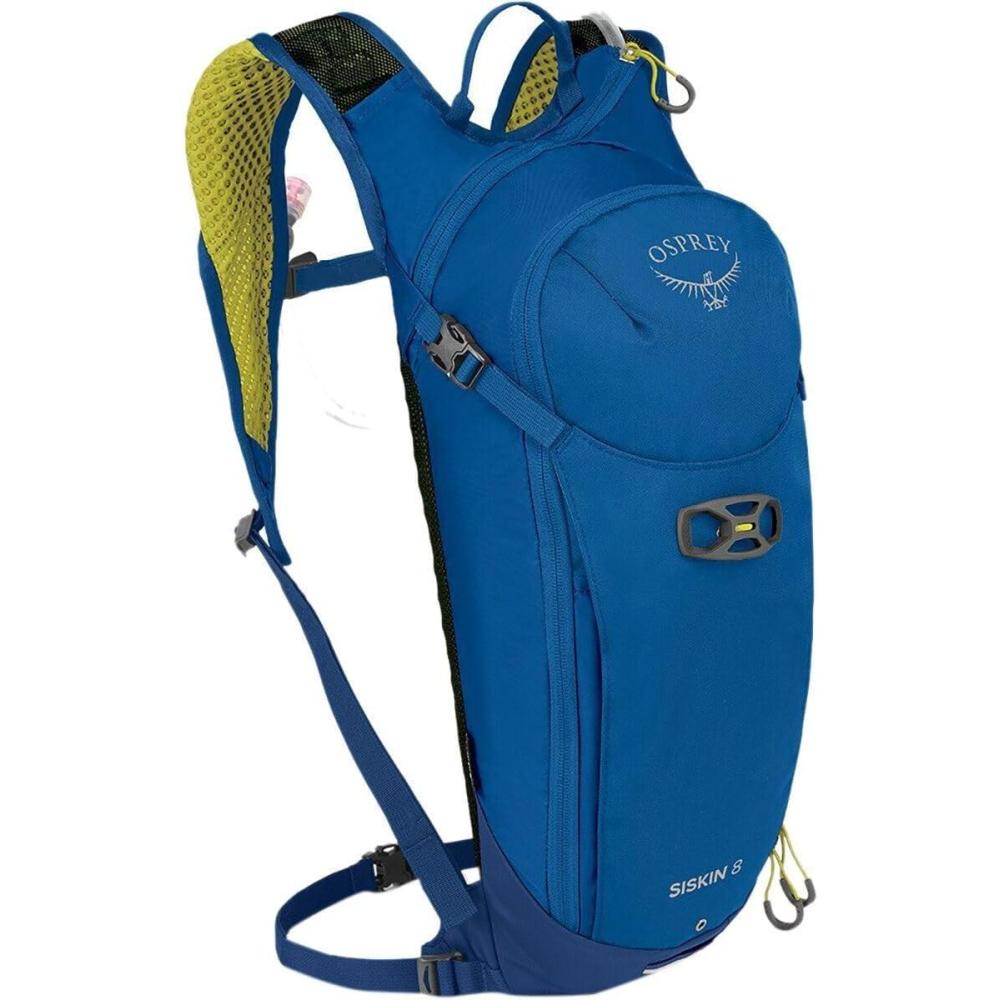 imageOsprey Siskin 8L Mens Biking Backpack with Hydraulics Reservoir Postal Blue