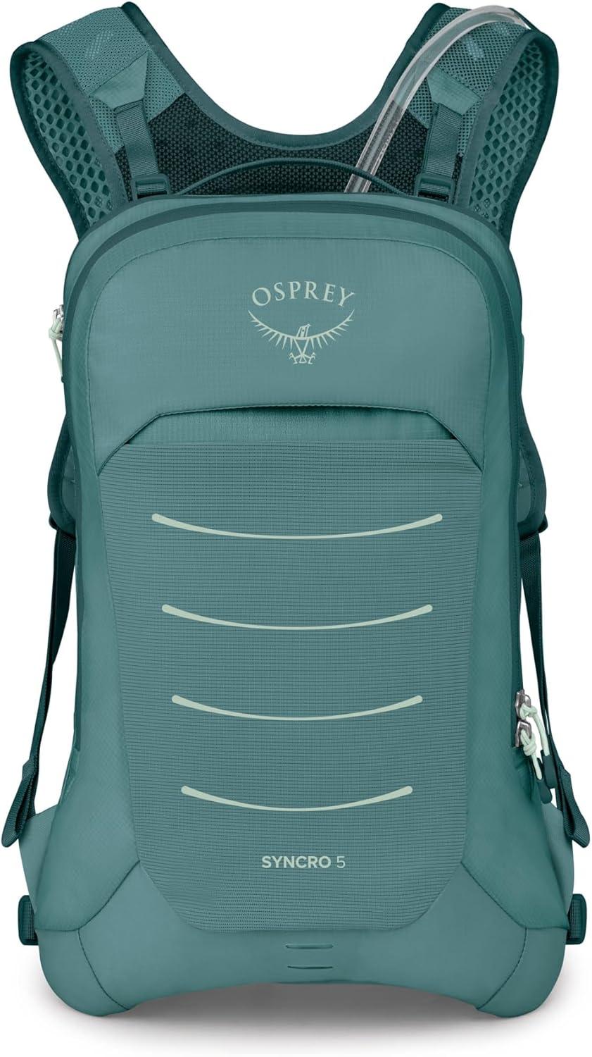 imageOsprey Syncro Mens Hiking Backpack with Hydraulics Reservoir Lightweight Mountain Biking Hydration PackCascade Blue
